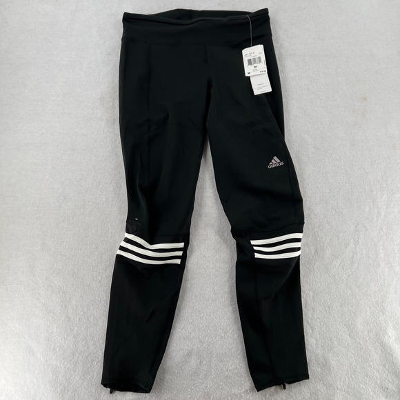 NWT Adidas Response Climalite Black Leggings Logo Women's Size Medium - Picture 1 of 8